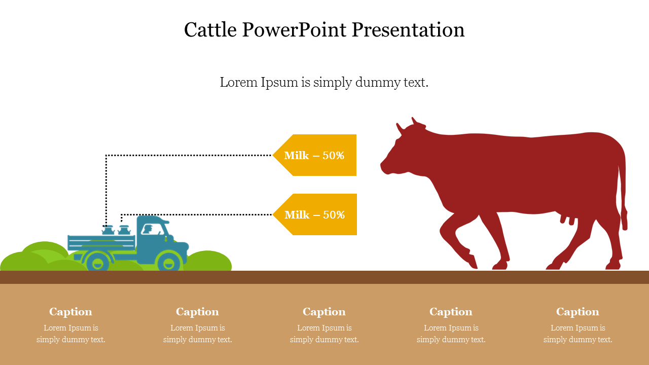 Stunning Cattle PowerPoint Presentation Template